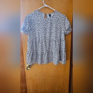 Dalmatian Print Blouse